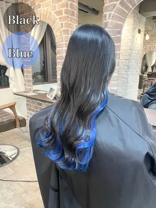 ロング カラー ACROあべの店所属・艶カラー/インナー /グラデ/大西小百合のヘアスタイル