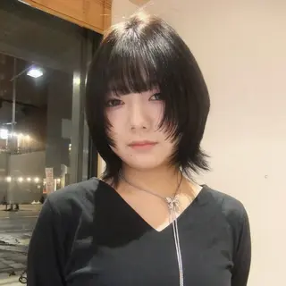 ショート デザイン/レイヤー/ yuan⟡.·のヘアスタイル