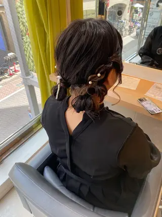 ミディアム ヘアアレンジ 谷川 あかりのヘアスタイル