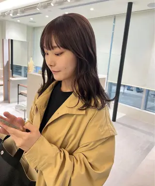 セミロング ハッシュカット🐈 韓国レイヤー/ののかのヘアスタイル