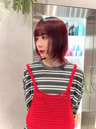 ミディアム カラー スミレ /メンズ /コーンロウのヘアスタイル