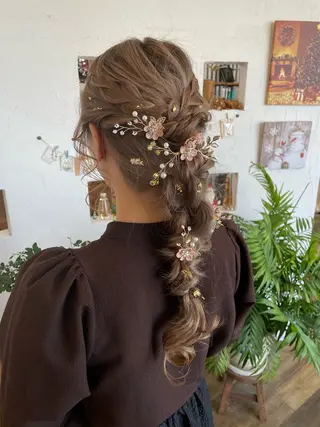 ヘアアレンジ 🌸小掛🌸 豊橋外国人風カラーのヘアスタイル