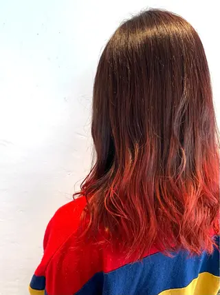 セミロング カラー 立川/シールエクステ /みづきのヘアスタイル
