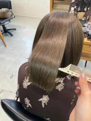 セミロング 美髪トリートメント ✨🤍モモハ🤍✨のヘアスタイル