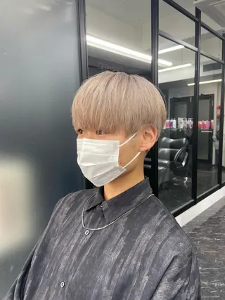 ショート カラー メンズ ミルボンAujua認定サロン Ria OSAKA 梅田所属・メンズ、エクステ特化 Ryuのヘアスタイル