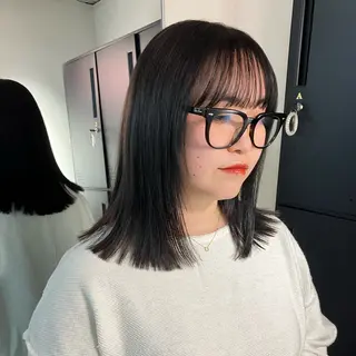 ミディアム カラー 大江 もえこのヘアスタイル