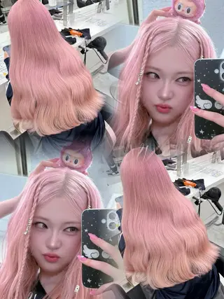 ロング カラー モテ髪💕ハイトーン yuriaのヘアスタイル