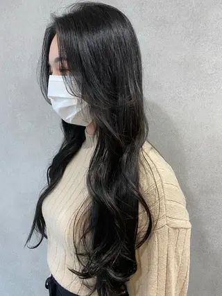 ロング カラー パーマ 韓国hair ·͜· watanabeのヘアスタイル