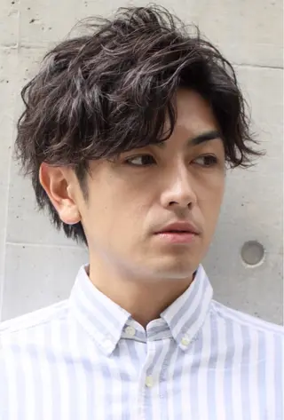 ショート パーマ 大人パーマ特化 心斎橋本町/えざわのヘアスタイル