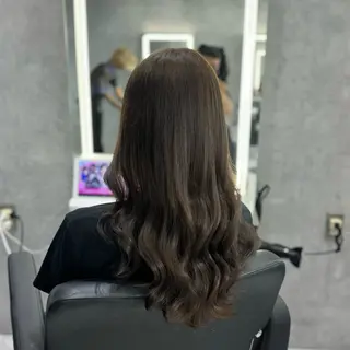 セミロング ❤️‍🔥シールエク ＋カラー京❤️‍🔥のヘアスタイル