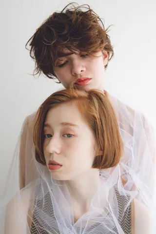 ショート カラー パーマ ANY／SUE 千葉パーマのヘアスタイル