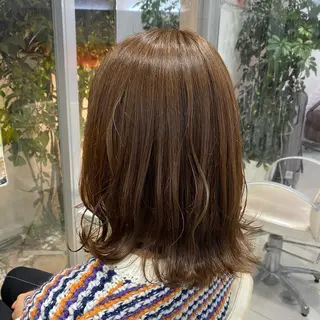 ミディアム JILL    hair所属・maki💖 ボブ/縮毛矯正のヘアスタイル