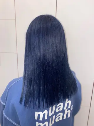 セミロング ゆぴ☾‪/推しカラー /ハイトーンのヘアスタイル