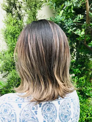 ミディアム カラー 店長担当🌟 矢吹ガブリエル🌟のヘアスタイル