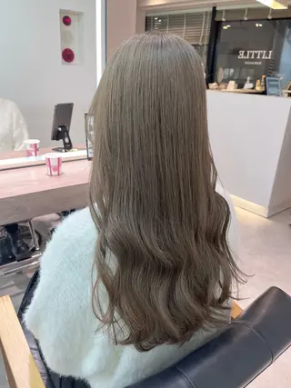 セミロング カラー レイヤー/ハイトーン ೀユイ🌙のヘアスタイル