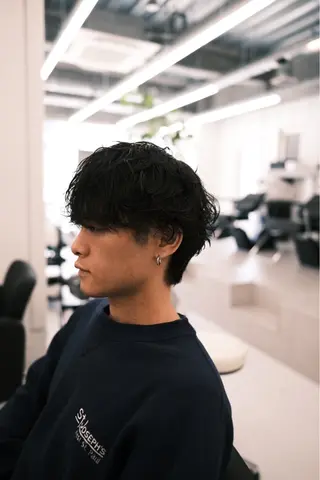 パーマ メンズ 中山 皓貴のヘアスタイル