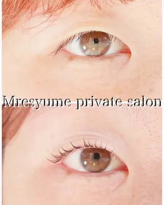 マツエク・マツパ Mresyume MAYUのマツエク・マツパデザイン