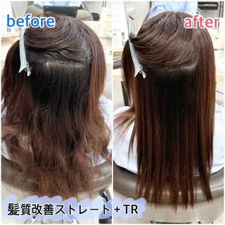 セミロング ピンク・ラベンダー 艶カラー🍁かえでのヘアスタイル