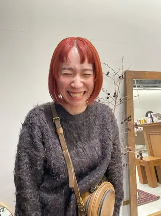 ミディアム カラー パーマ ヘアアレンジ メンズ tatsumi/ボブ ウルフ/レイヤーのヘアスタイル