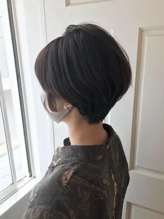 ショート 目を惹く艶髪/髪質 改善カラー🤎ぐっちのヘアスタイル