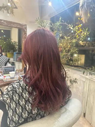 ロング カラー スパイキー/ ピンパーマ/緑川雄也のヘアスタイル