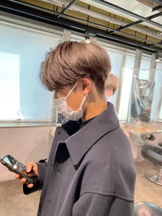 ミディアム カラー メンズ EGO所属・EGO Top stylistのヘアスタイル