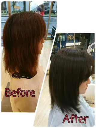 セミロング 池田 恵久美のヘアスタイル