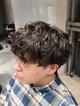 ショート パーマ KAZUMA /メンズ特化/パーマのヘアスタイル