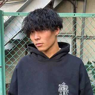 ショート パーマ メンズ パーマ職人 渡邊　優雅のヘアスタイル
