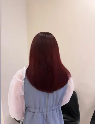 ロング カラー りく レイヤーカット ケアブリーチのヘアスタイル