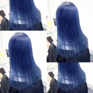 セミロング カラー ヘアアレンジ メンズ 🦋重くない暗髪🦋 Hana🦋のヘアスタイル