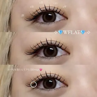 マツエク・マツパ Mell Yuuna ♡パリエク /束感のマツエク・マツパデザイン