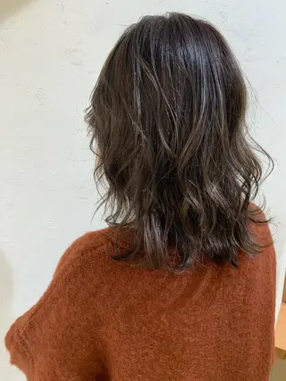 ミディアム カラー パーマ ヘアアレンジ 韓国ヘア/髪質改善 /Harunaのヘアスタイル