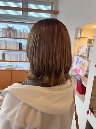 ミディアム カラー ヘアアレンジ 澤越 遥花のヘアスタイル