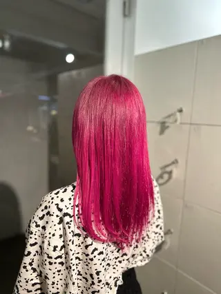 ロング カラー ハイトーンカラー が絶対可愛い✨泰聖✨のヘアスタイル