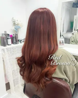 セミロング カラー 韓国ヘア🤍髪質改善 🇰🇷AKANEのヘアスタイル