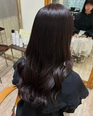 ロング カラー いもの こはるのヘアスタイル