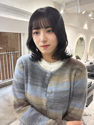 ミディアム 🌸インナーカラー 🌸藤井春華のヘアスタイル