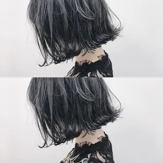 ミディアム カラー 永岡 鉄平のヘアスタイル