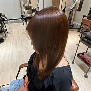 セミロング 芦尾 佳照のヘアスタイル