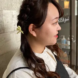 ヘアアレンジ 北島 遥香🫧インナ ー /ベージュカラーのヘアスタイル