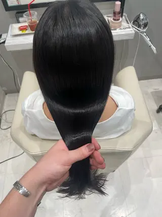 ロング カラー k-twoたき✨艶感 カラー/美髪矯正のヘアスタイル