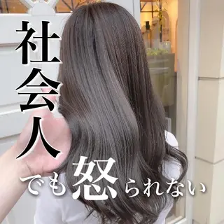 セミロング カラー パーマ ヘアアレンジ 🇰🇷韓国レイヤー 錦糸町【北山謙三】のヘアスタイル