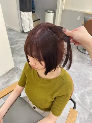 ミディアム カラー HONDA KANONのヘアスタイル