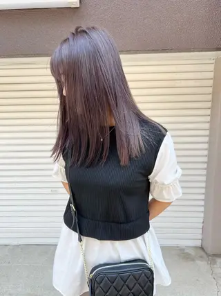 セミロング カラー 樫原裕二 /柔らかいカラーのヘアスタイル