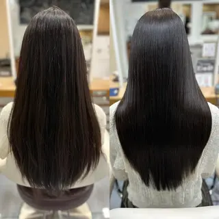 ロング パーマ 髪質改善/縮毛矯正 /ブリーチ矯正/岡部のヘアスタイル