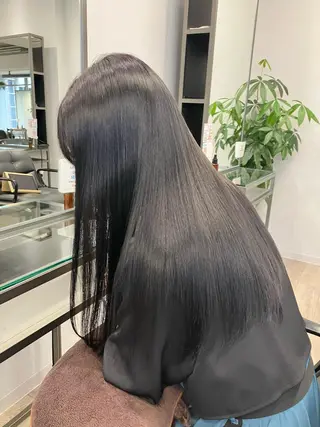 ロング 髪質改善/縮毛矯正 /美髪カラー/こてのヘアスタイル