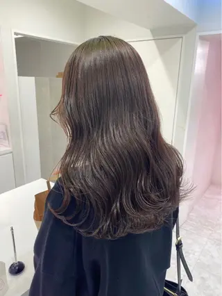ロング カラー ヘアアレンジ 韓国ナチュラルヘア 🤍raika🤍のヘアスタイル