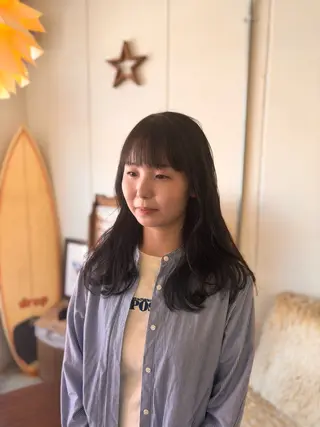 ロング drop所属・森川 仁のヘアスタイル