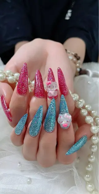 ネイル ネイルサロンAiri 長さ出し·シンプルのネイルデザイン